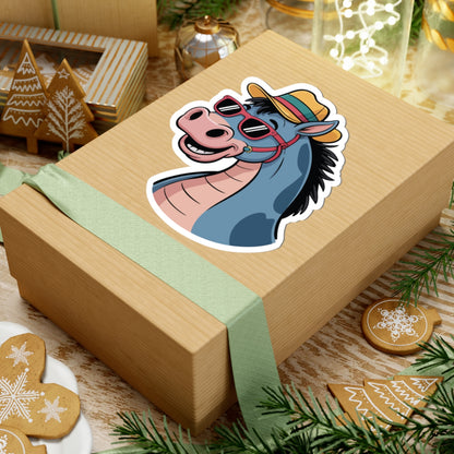 TEEZOCA stylish horse sticker playful animal illustration