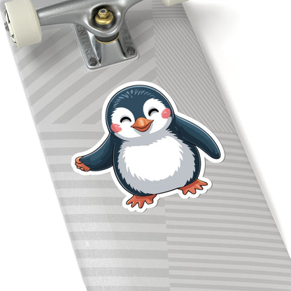 TEEZOCA cute penguin sticker smiling cartoon bird