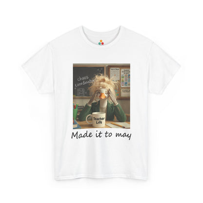 Funny Made It to May Teacher Goose Girls Meme Last Day of School Teacher Appreciation Gift T-Shirt | TEEZOCA 
