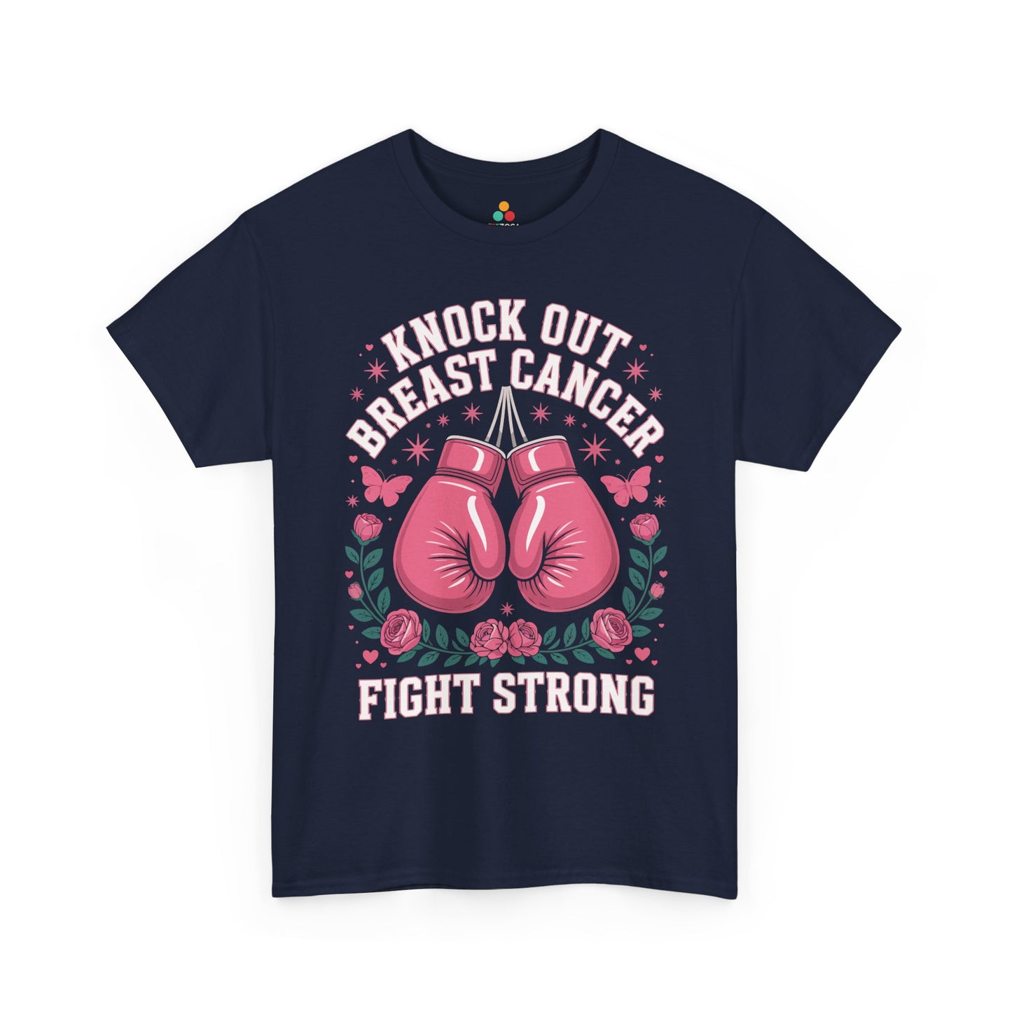 Knock Out Breast Cancer Awareness Fight Strong Unisex T-shirt | TEEZOCA 