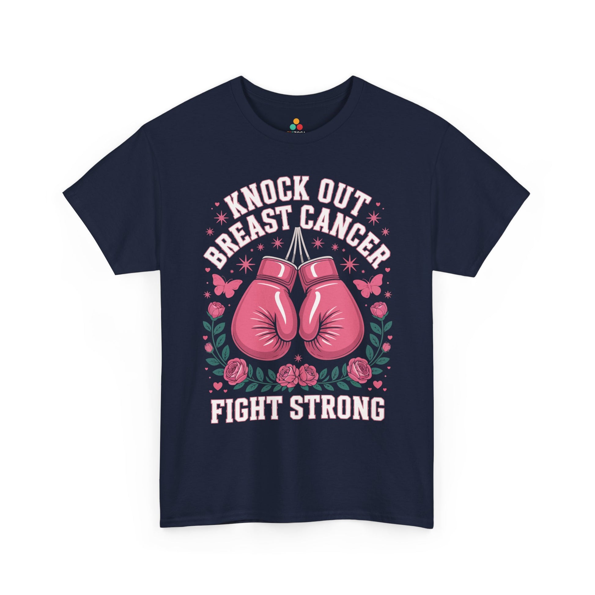 Knock Out Breast Cancer Awareness Fight Strong Unisex T-shirt | TEEZOCA 