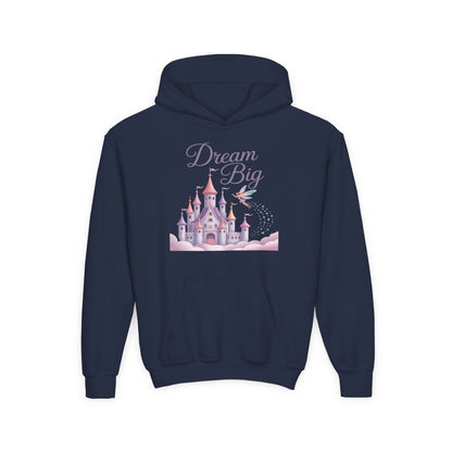 Dream Big Castle Youth Hoodie — Cute Princess Castle Pullover for Kids TEEZOCA