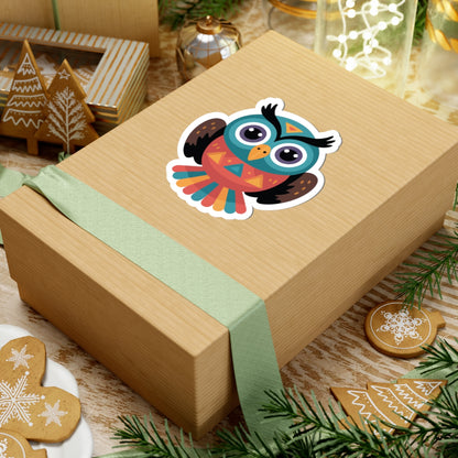TEEZOCA playful owl design with geometric shapes
