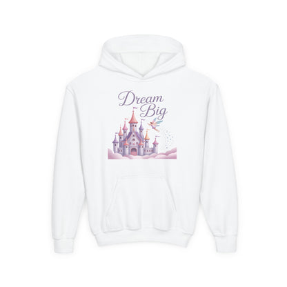 Dream Big Castle Youth Hoodie — Cute Princess Castle Pullover for Kids TEEZOCA