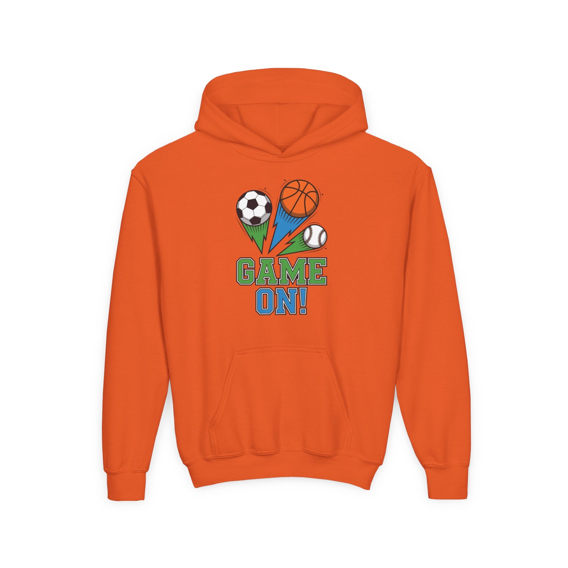 Game On Kids Hoodie – Fun Sports Ball Design | TEEZOCA 