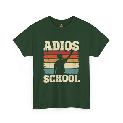 Adios School T-Shirt – Retro Sunset Graduation Gift Last Day of School Tee | TEEZOCA 
