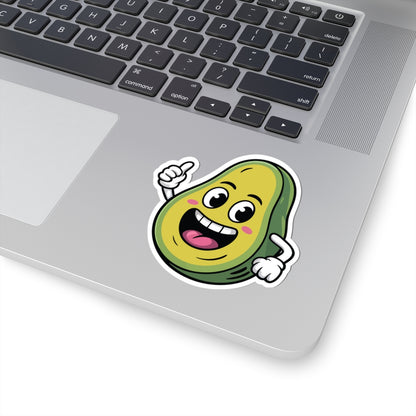 TEEZOCA cute smiling avocado character sticker