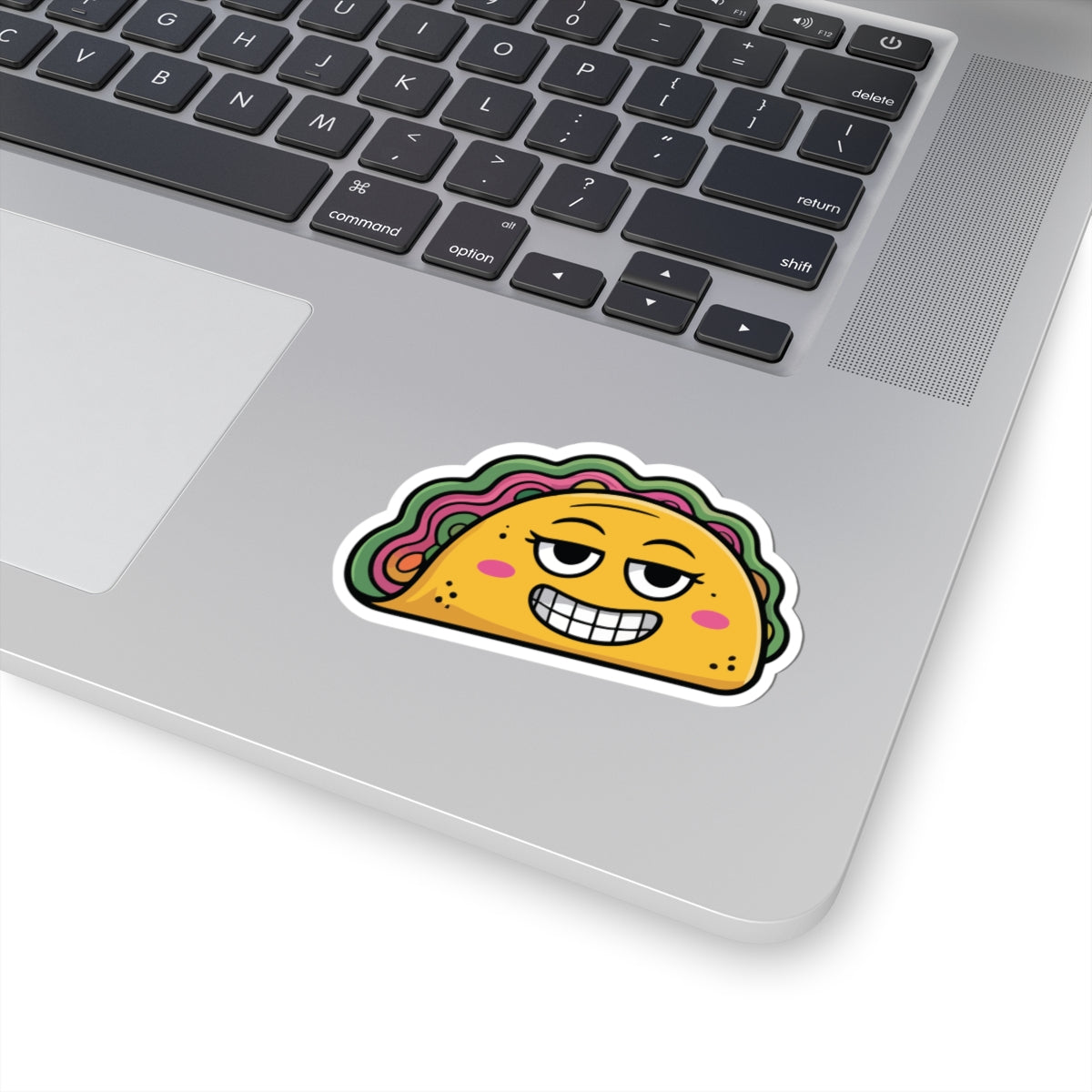 TEEZOCA funny taco sticker with confident smile