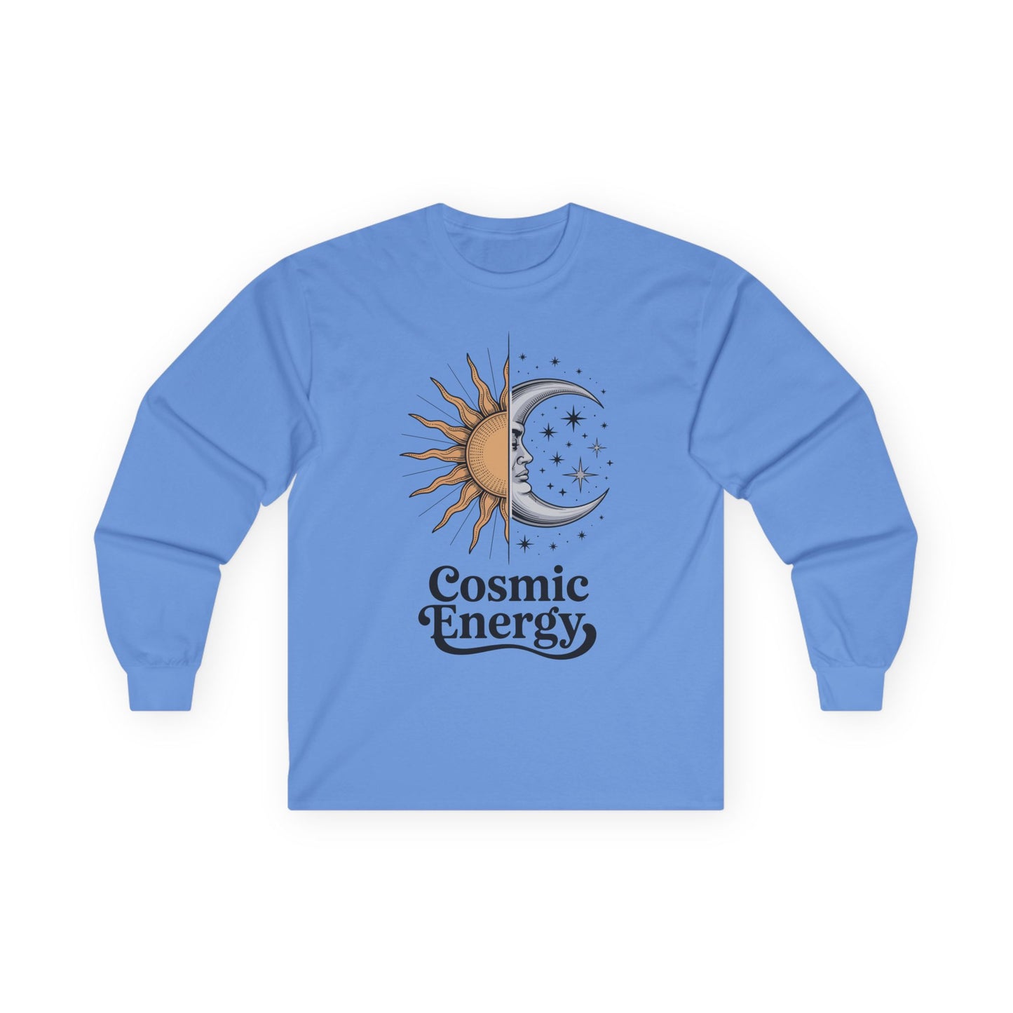 Cosmic Energy Sun and Moon Unisex Long-Sleeve T-Shirt