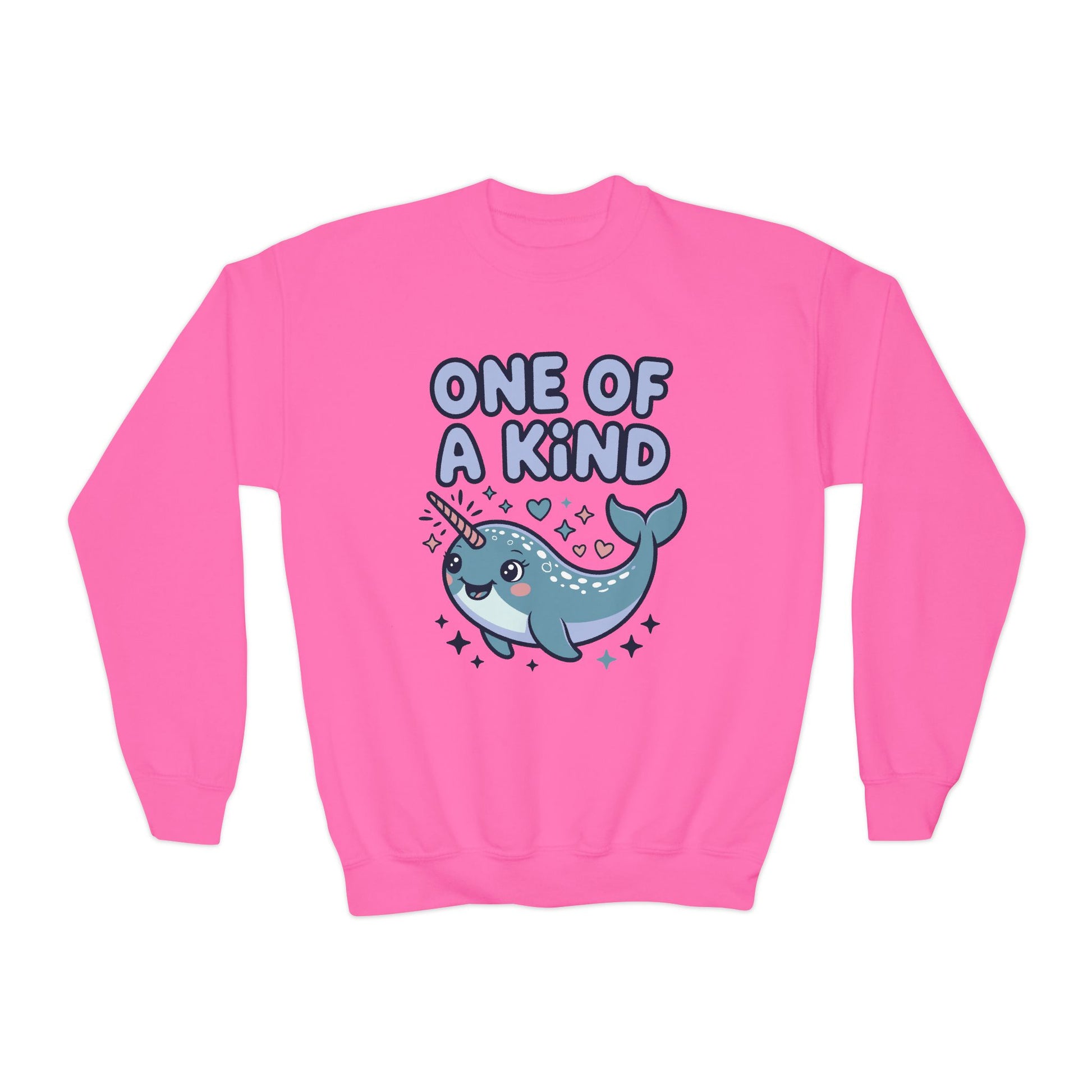 One of a Kind Narwhal Youth Crewneck Sweatshirt TEEZOCA