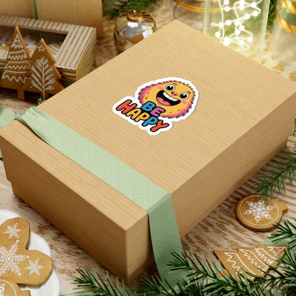 TEEZOCA colorful happy monster sticker positive vibes illustration