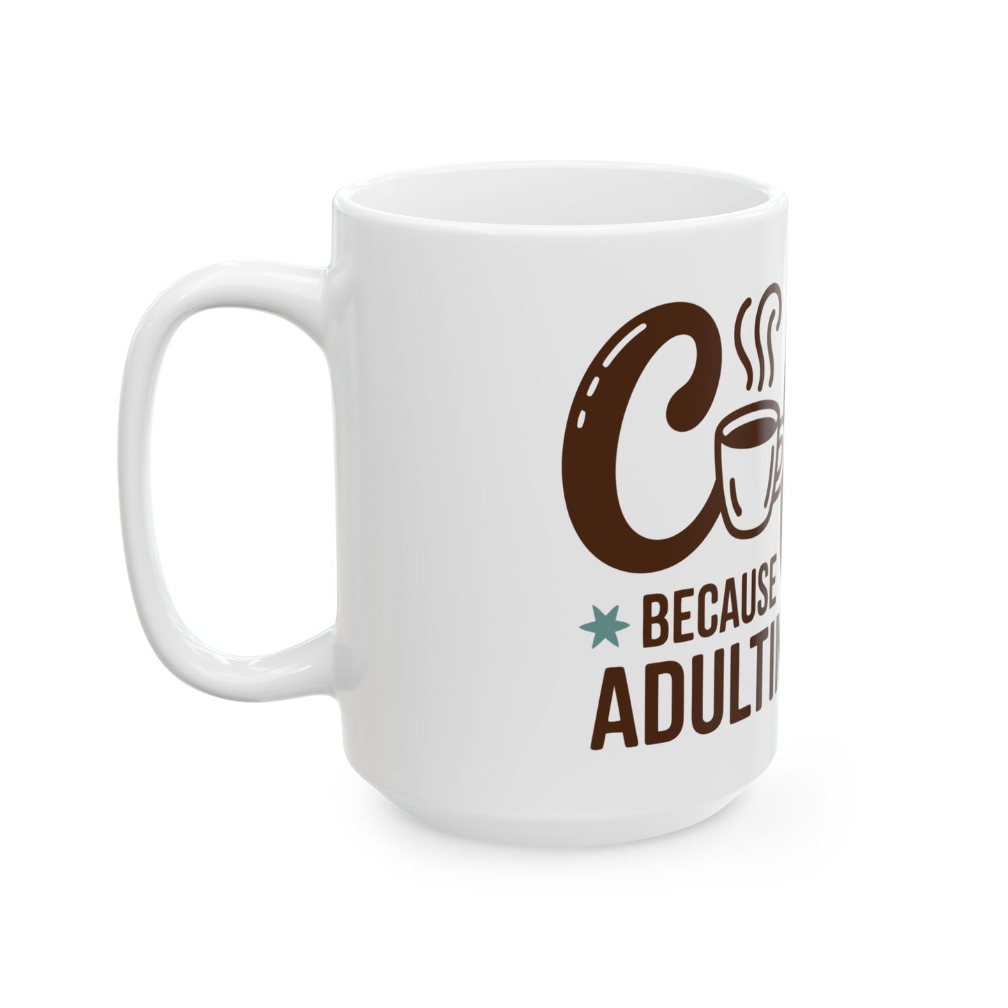 TEEZOCA relatable coffee lover mug for tired adults