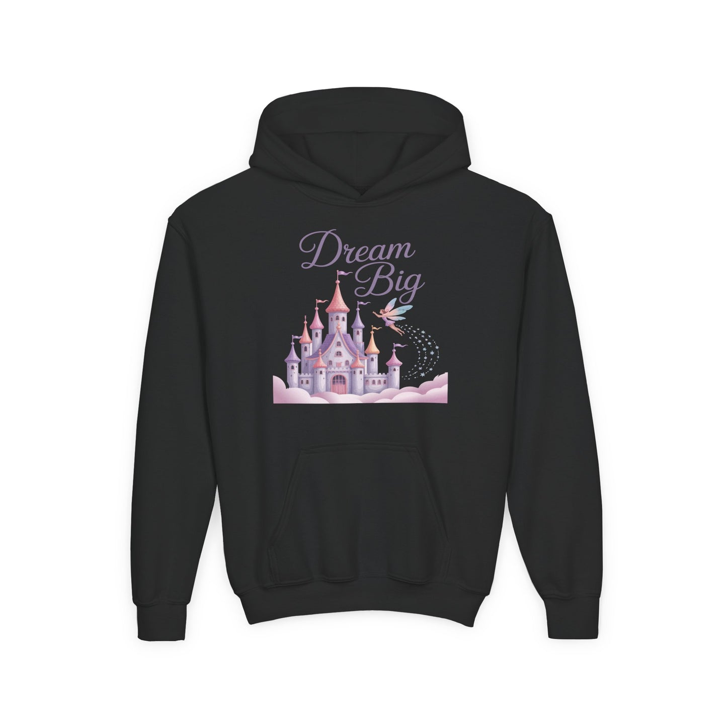 Dream Big Castle Youth Hoodie — Cute Princess Castle Pullover for Kids TEEZOCA