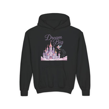 Dream Big Castle Youth Hoodie — Cute Princess Castle Pullover for Kids TEEZOCA