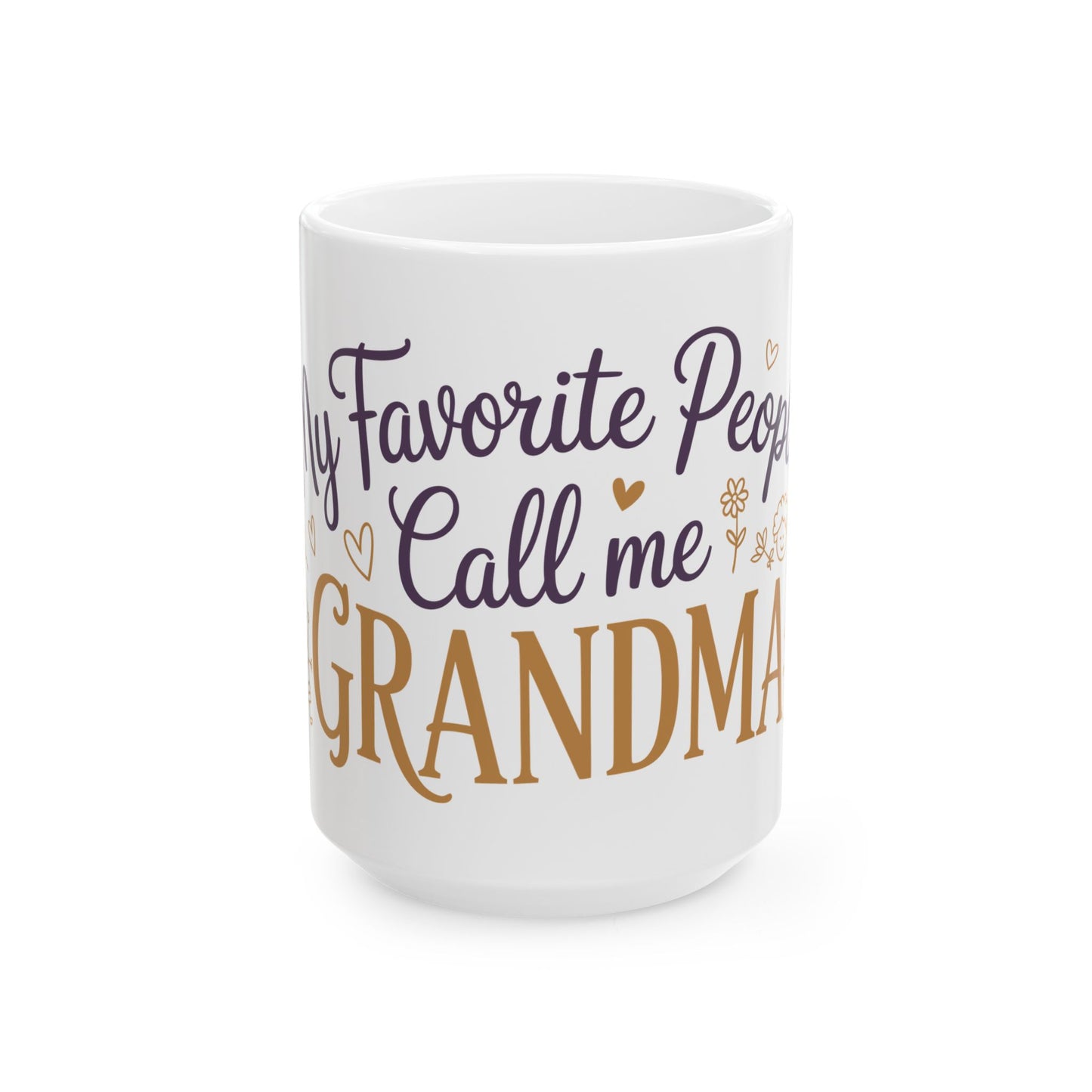 TEEZOCA grandma quote ceramic coffee mug