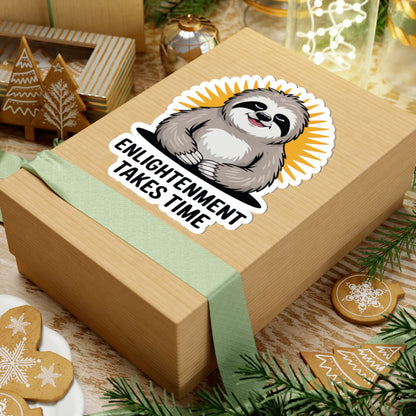 TEEZOCA funny sloth mindfulness sticker relaxed illustration