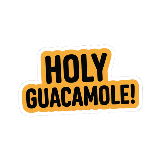 TEEZOCA holy guacamole text sticker
