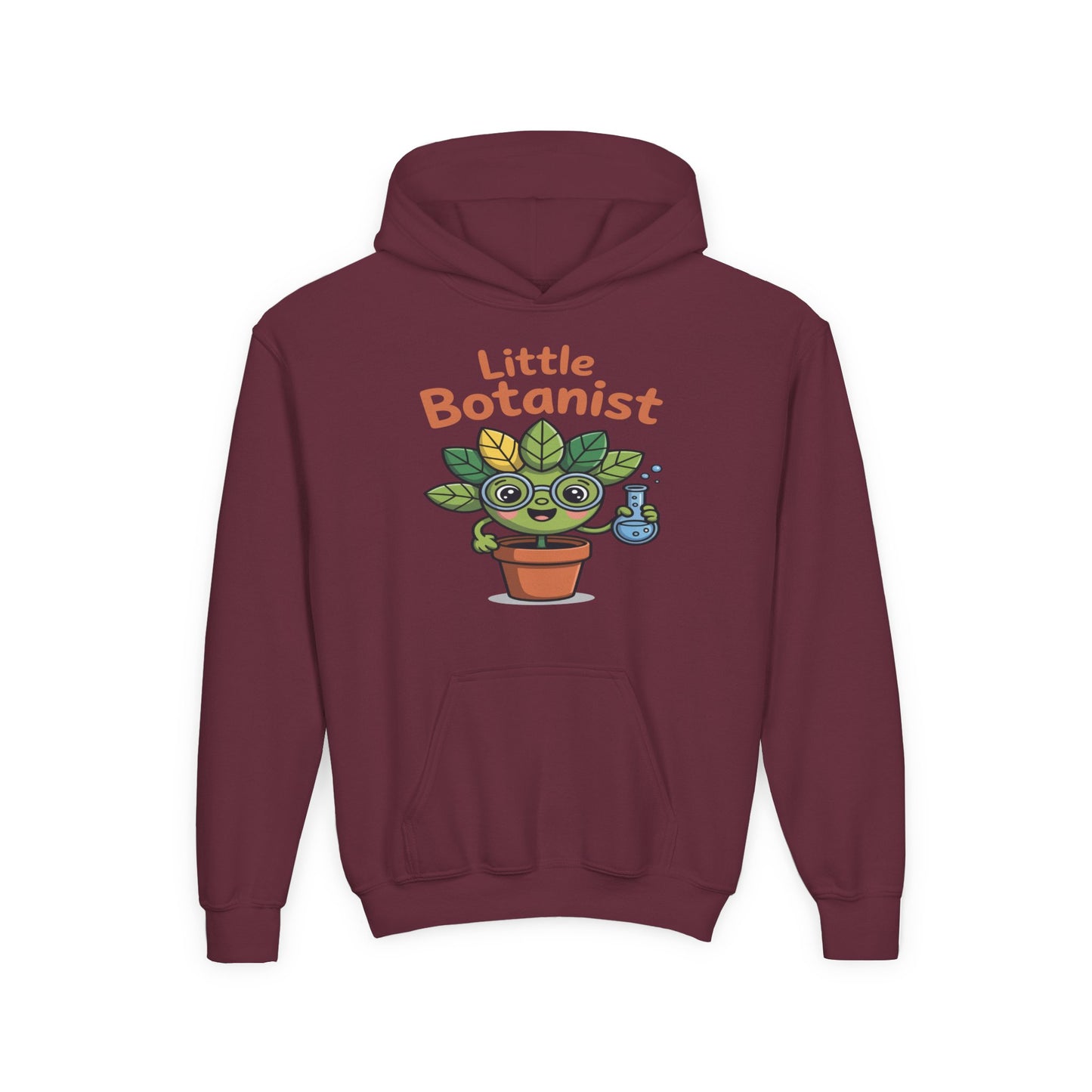 Little Botanist Kids Hoodie — Cute Plant Lover Gardening Sweatshirt for Youth TEEZOCA