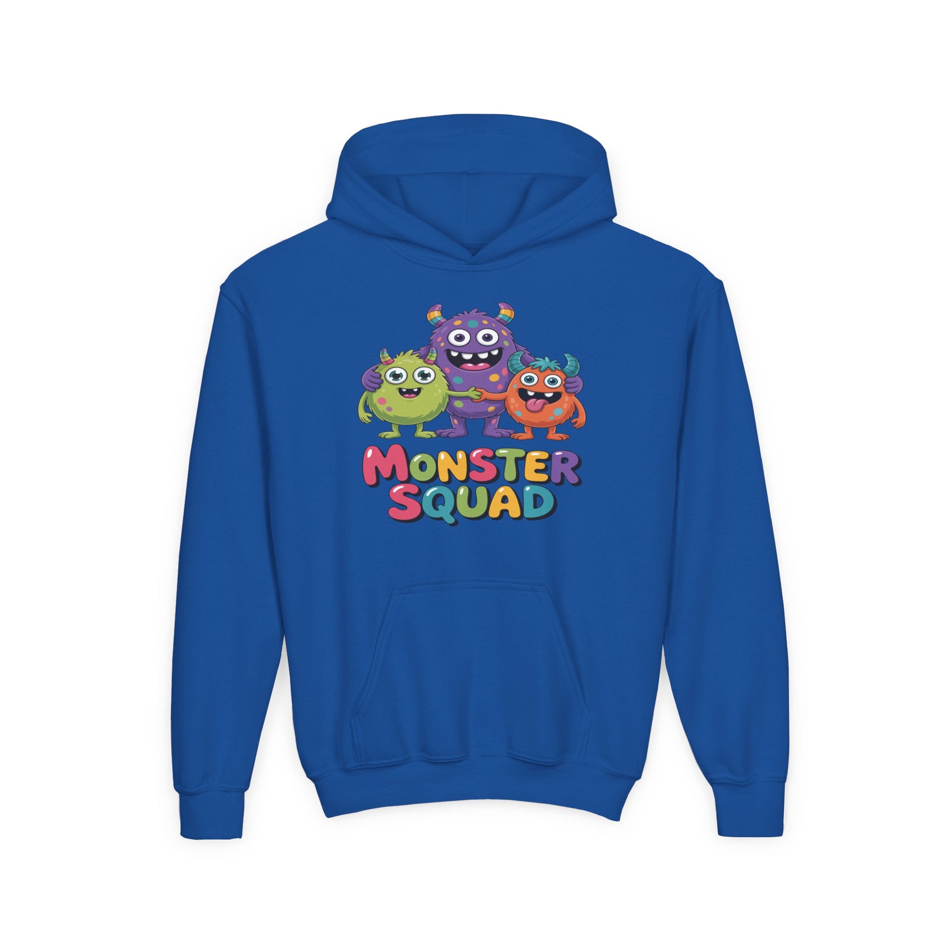 Youth Hoodie — Colorful "Monster Squad" Kids Pullover TEEZOCA
