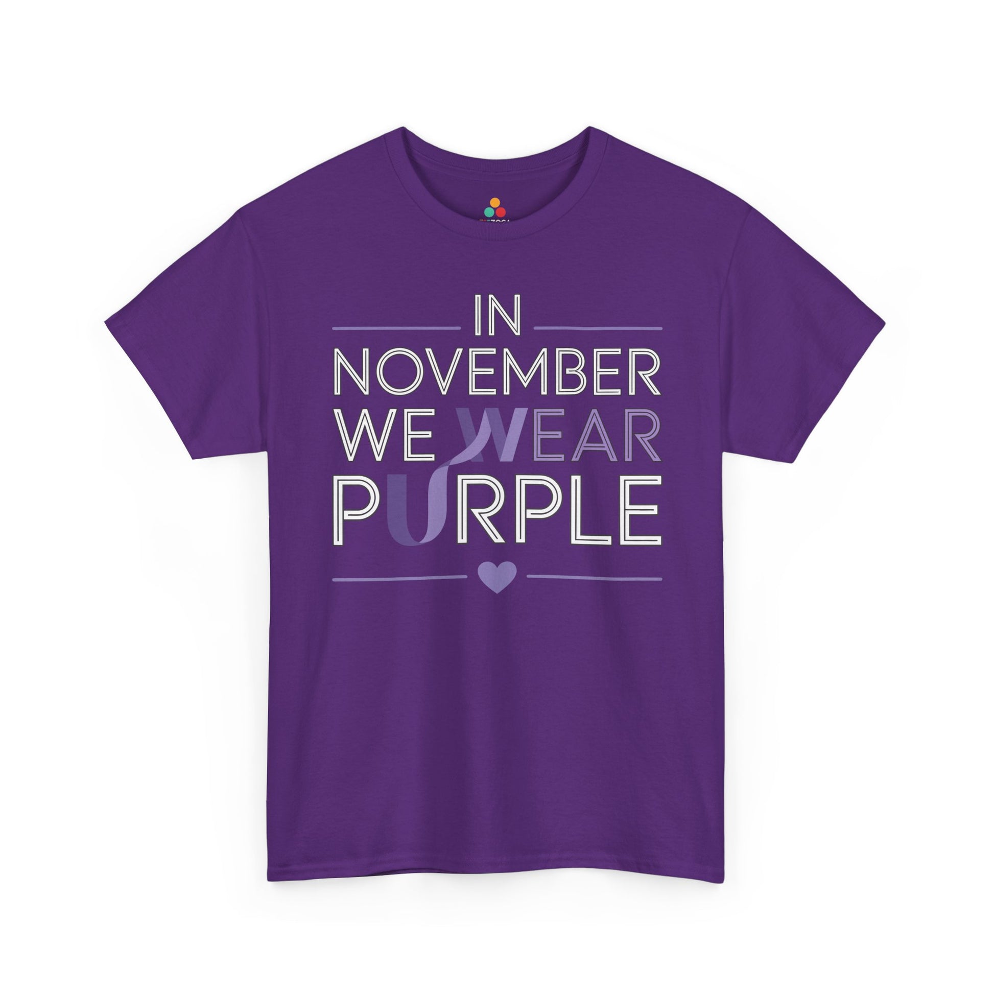 In November We Wear Purple Alzheimer Awareness Unisex T-shirt | TEEZOCA 