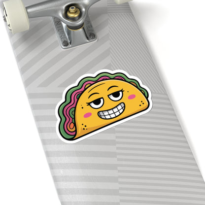 TEEZOCA cute smug taco sticker cartoon