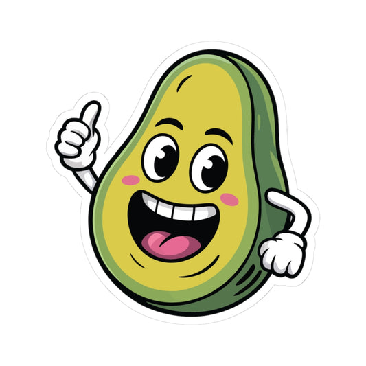 TEEZOCA happy avocado cartoon sticker