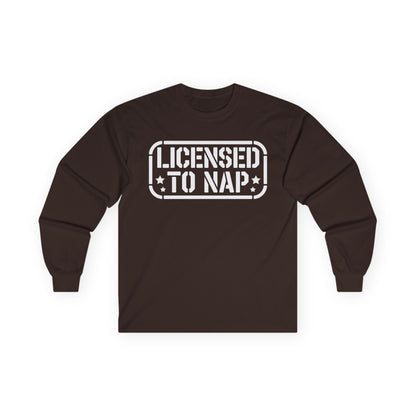 Licensed to Nap Unisex Long-Sleeve T-Shirt — Funny Napper Shirt