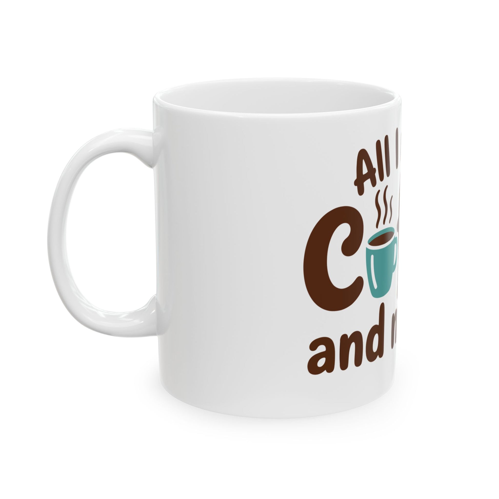 TEEZOCA coffee mug with All I Need Is Coffee and My Dog cozy design