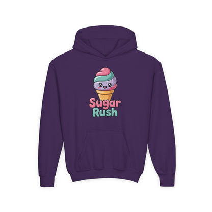 Children’s hoodie featuring smiling pastel ice cream illustration TEEZOCA