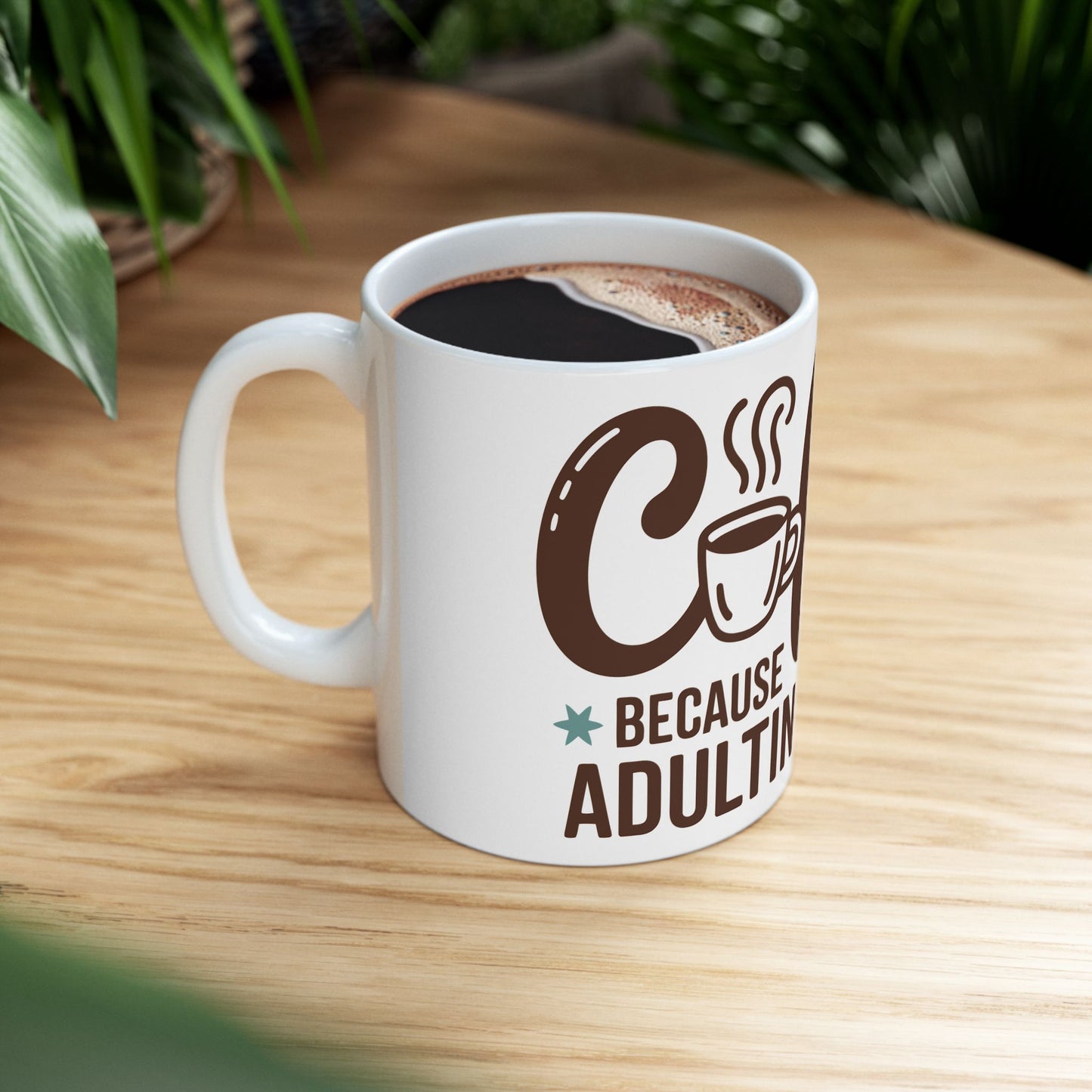 TEEZOCA relatable coffee lover mug for tired adults