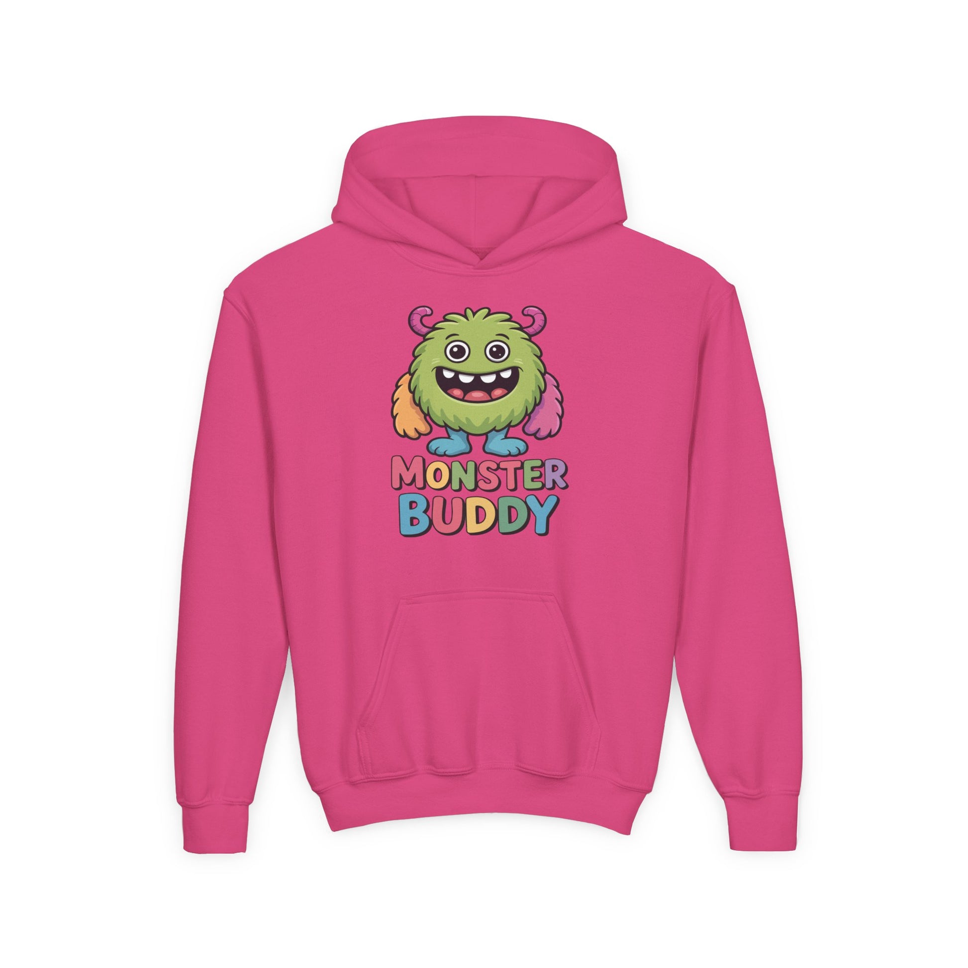 Youth 'Monster Buddy' Hoodie — Cute Colorful Kids Monster Pullover TEEZOCA