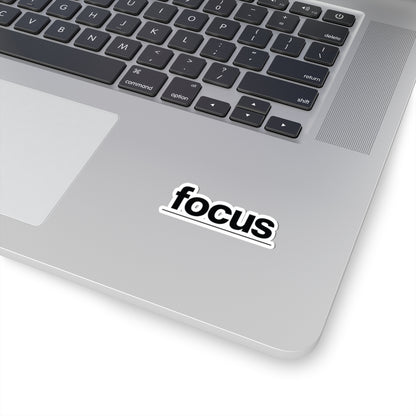 TEEZOCA productivity sticker simple focus word modern typography