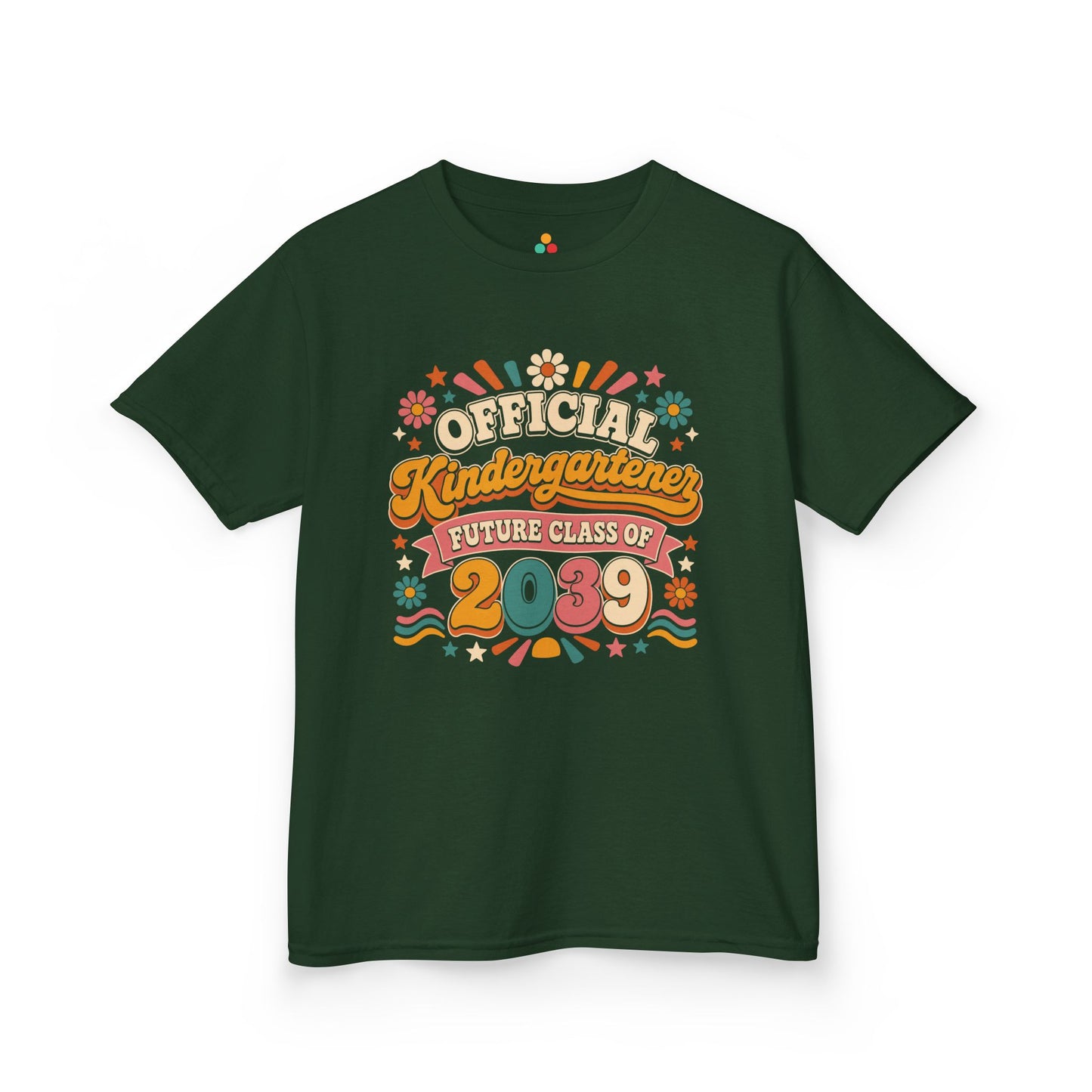 Future Class of 2039 Shirt for Kids — Retro Kindergartener Tee