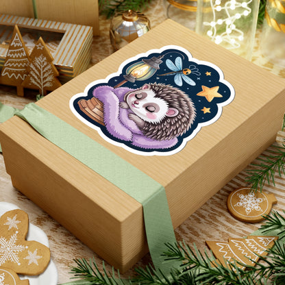 TEEZOCA cozy hedgehog sticker for laptop planner journal kawaii decor