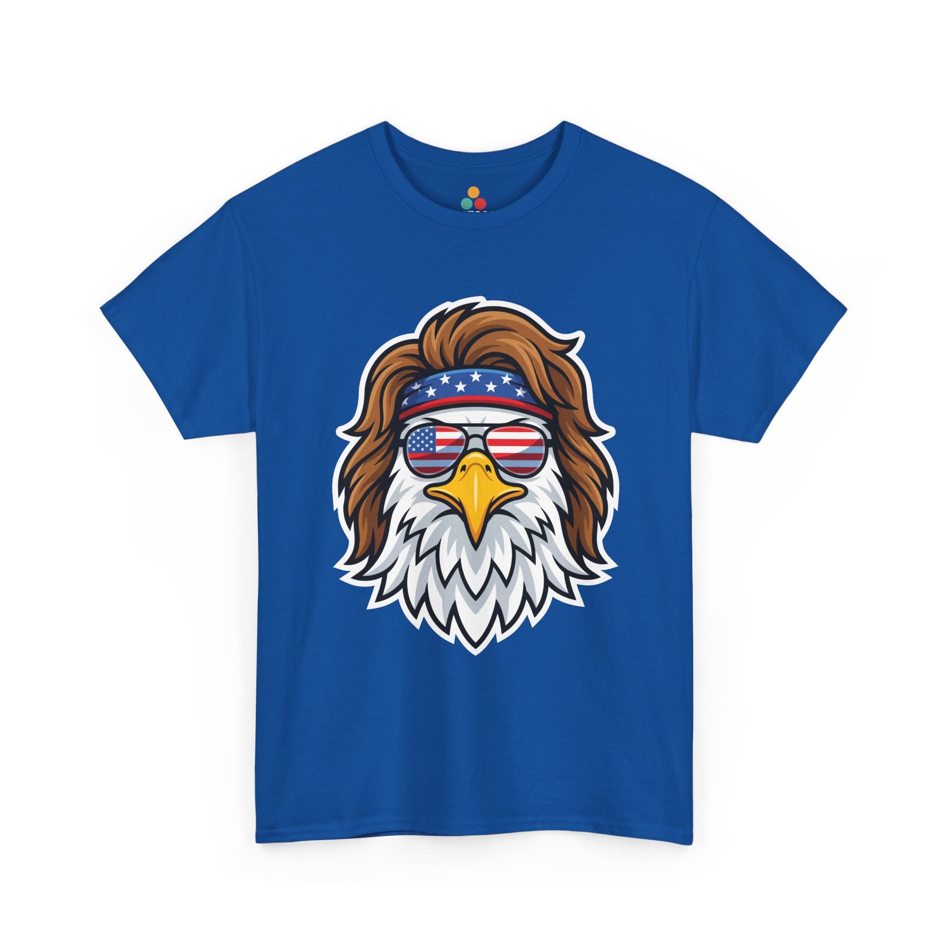 Patriotic Bald Eagle Mullet USA Flag Sunglasses T-Shirt – 4th of July 250th Anniversary Gift | TEEZOCA 