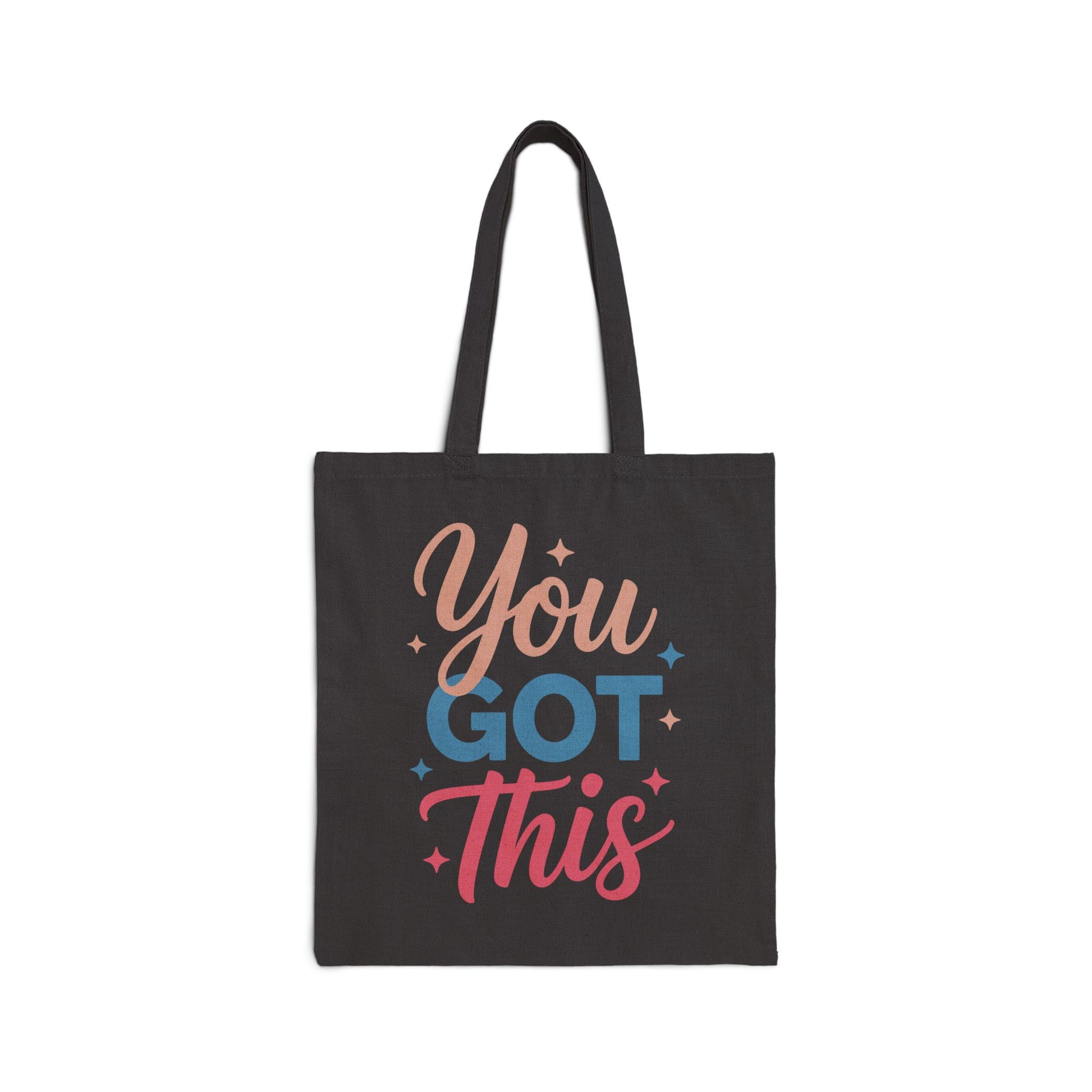 TEEZOCA tote bag with You Got This motivational typography design