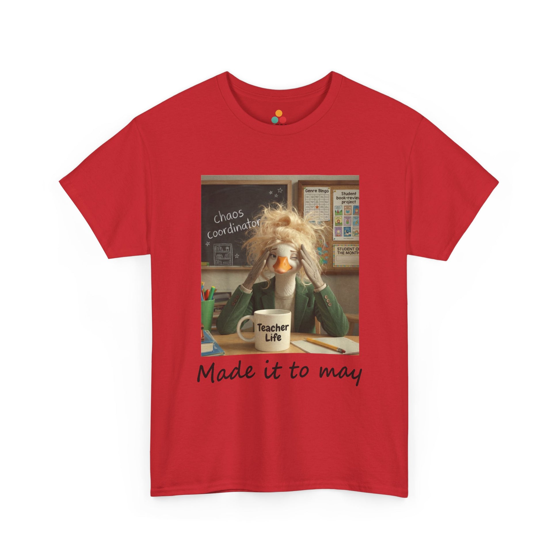 Funny Made It to May Teacher Goose Girls Meme Last Day of School Teacher Appreciation Gift T-Shirt | TEEZOCA 