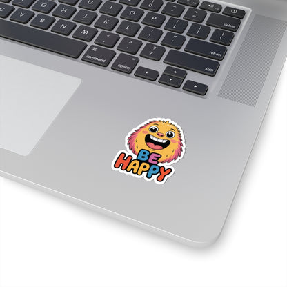 TEEZOCA colorful happy monster sticker positive vibes illustration
