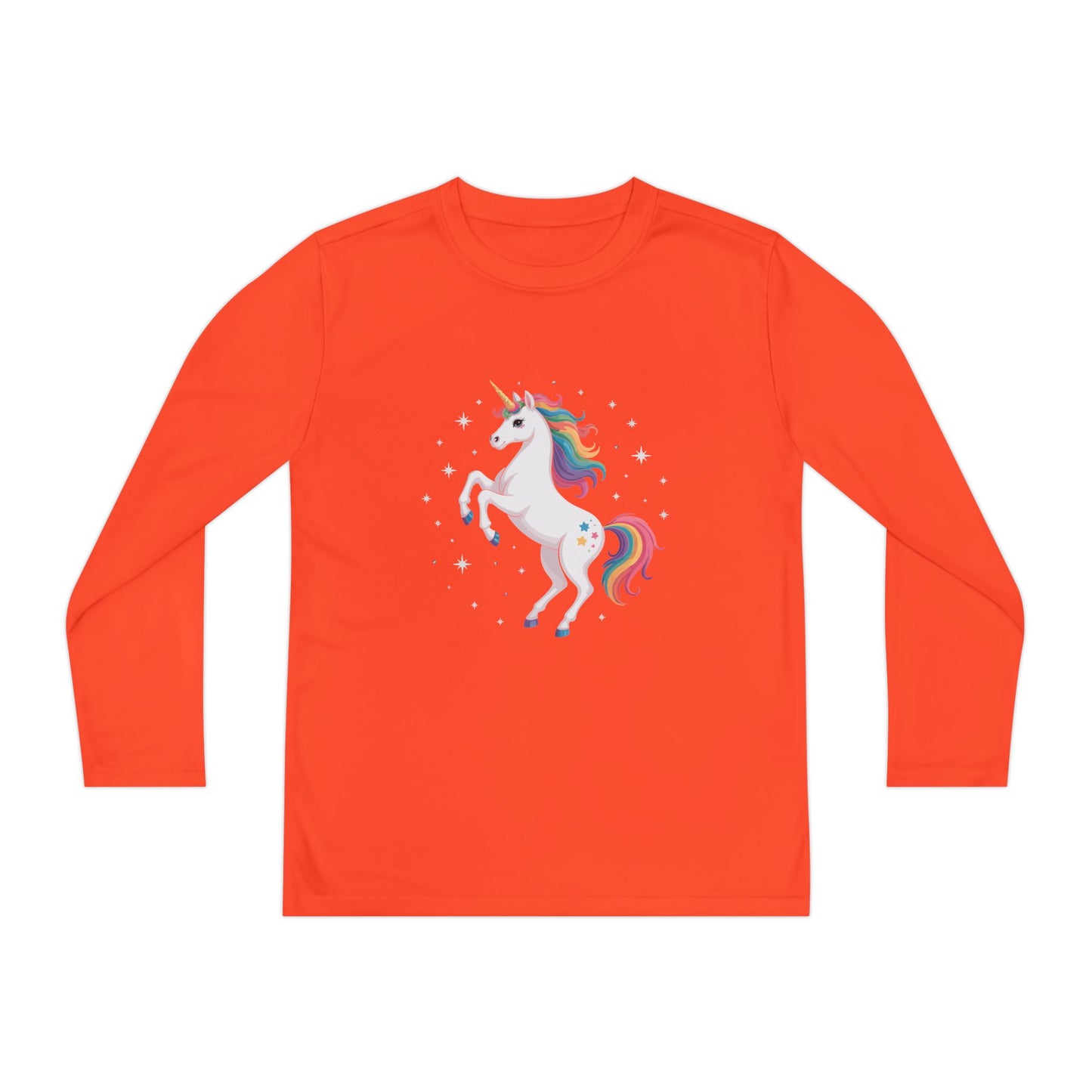 Youth Long Sleeve Tee — Rainbow Unicorn Graphic TEEZOCA