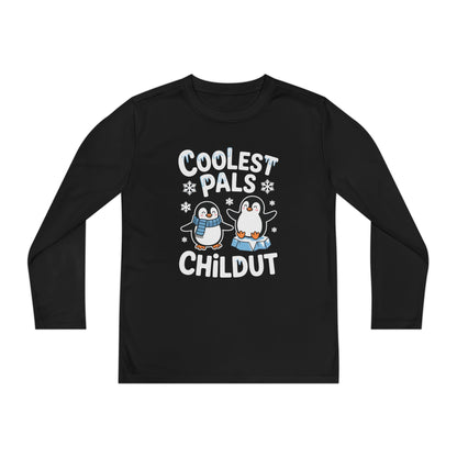Coolest Pals Childut Penguin Kids Long Sleeve Tee TEEZOCA