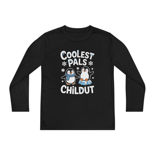 Coolest Pals Childut Penguin Kids Long Sleeve Tee TEEZOCA