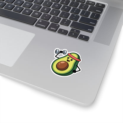 TEEZOCA cute avocado fitness sticker cartoon gym avocado art