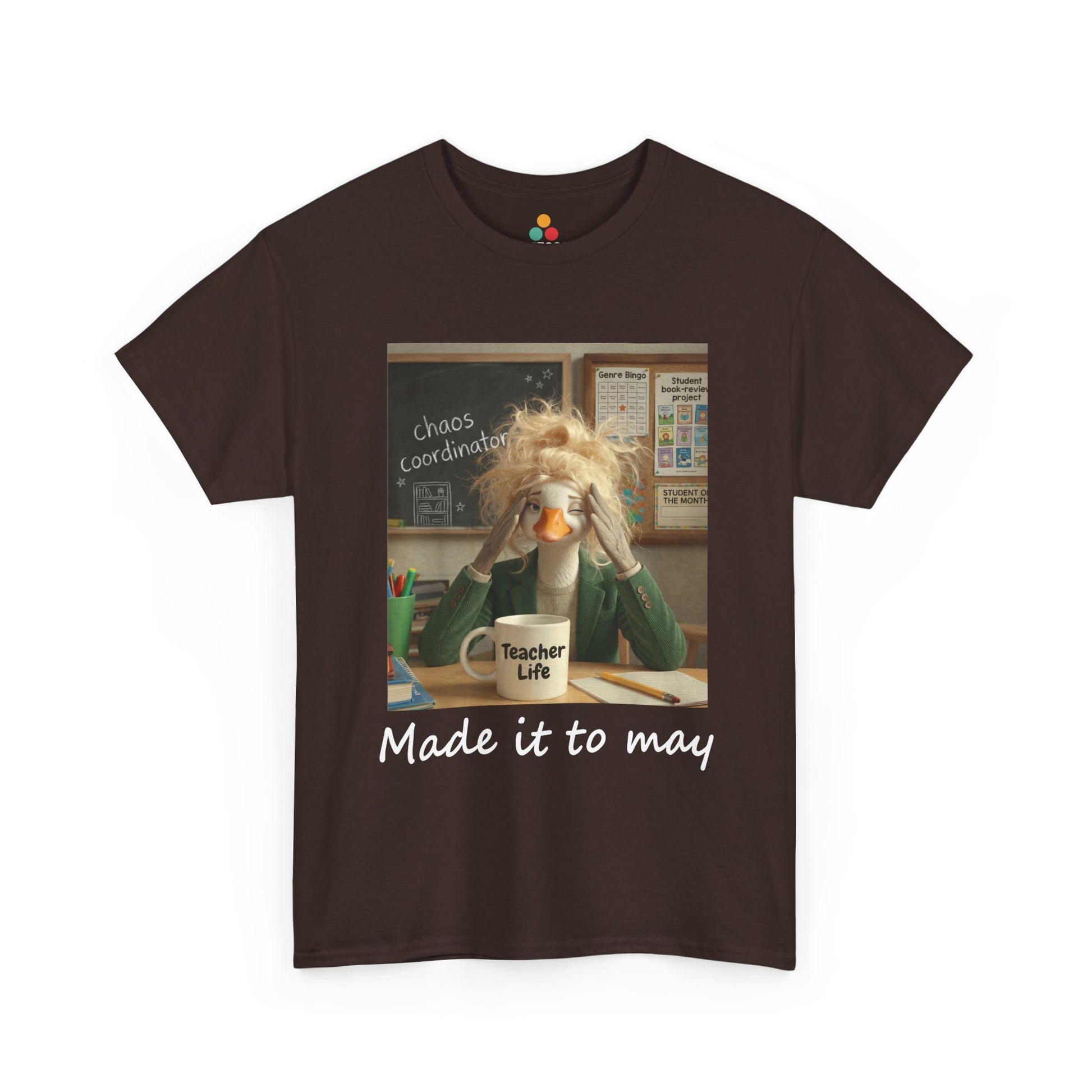 Funny Made It to May Teacher Goose Girls Meme Last Day of School Teacher Appreciation Gift  T-Shirt | TEEZOCA 