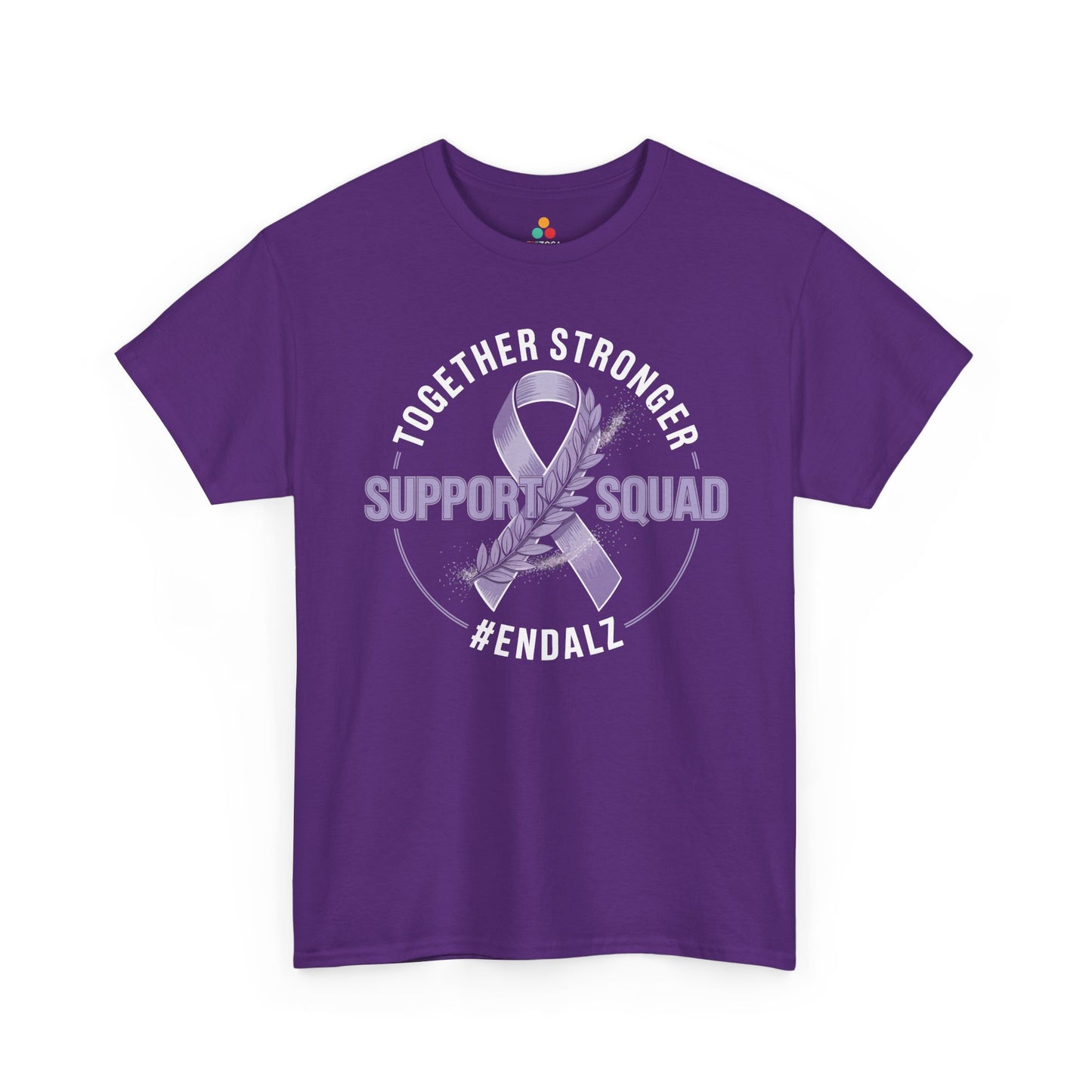 Together Stronger Support Squad #ENDALZ Alzheimer Awareness Unisex T-shirt | TEEZOCA 