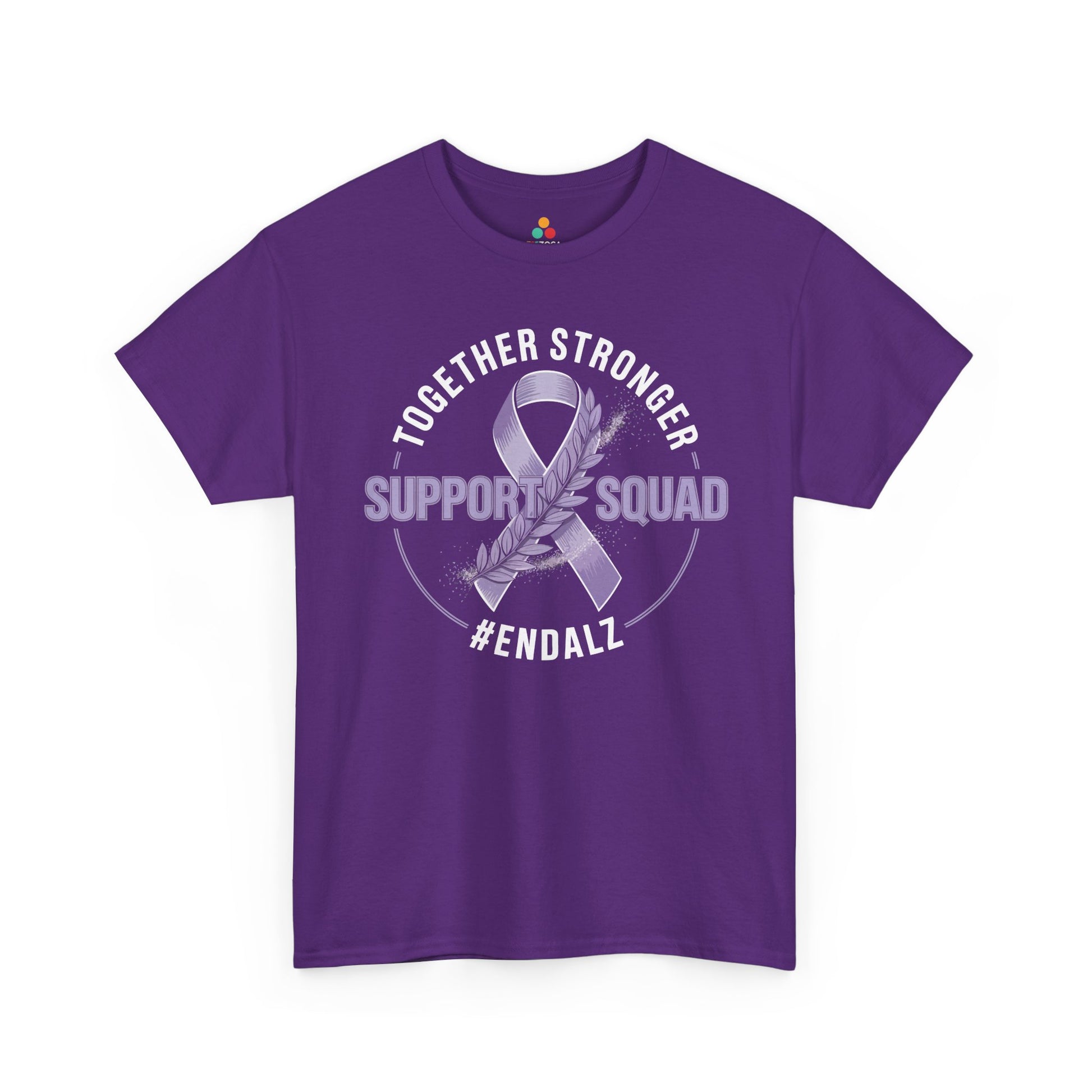 Together Stronger Support Squad #ENDALZ Alzheimer Awareness Unisex T-shirt | TEEZOCA 