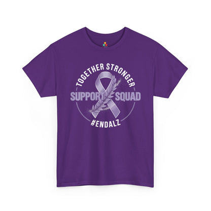 Together Stronger Support Squad #ENDALZ Alzheimer Awareness Unisex T-shirt | TEEZOCA 