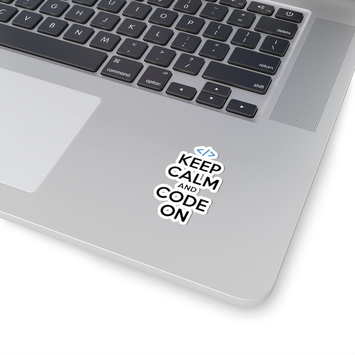 TEEZOCA developer motivation sticker keep calm code on typography