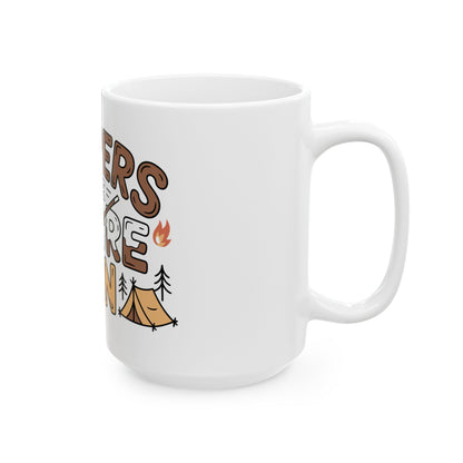 TEEZOCA mug design expressing Campers Have S’More Fun outdoor adventure theme