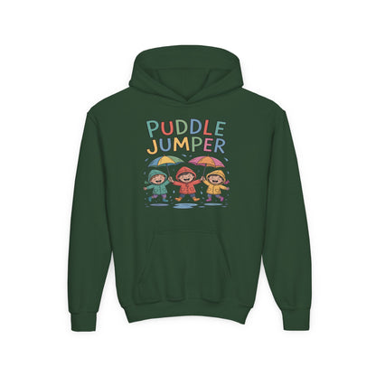 Puddle Jumper Kids Hoodie – Cute Rainy Day Children’s Pullover TEEZOCA