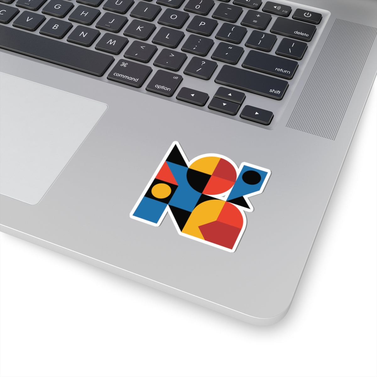 TEEZOCA modern geometric art sticker bold shapes design